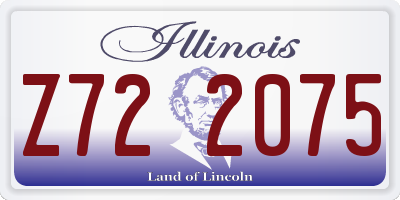 IL license plate Z722075
