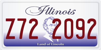 IL license plate Z722092