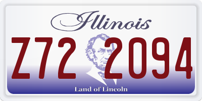 IL license plate Z722094