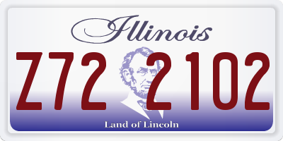 IL license plate Z722102