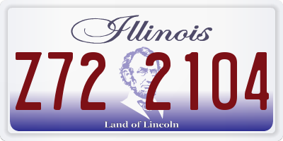 IL license plate Z722104