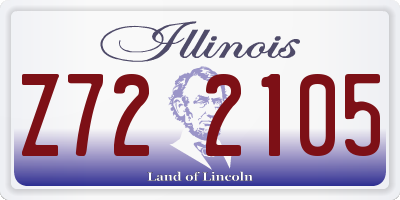 IL license plate Z722105