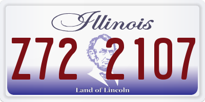 IL license plate Z722107