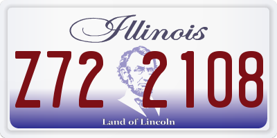 IL license plate Z722108