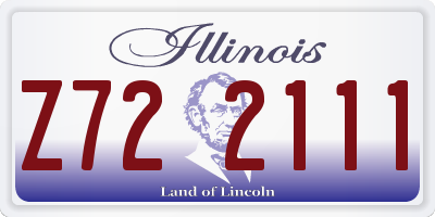 IL license plate Z722111