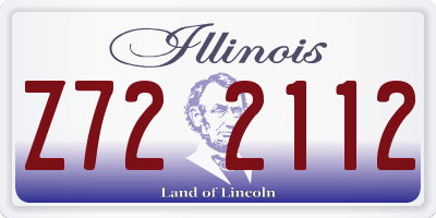 IL license plate Z722112