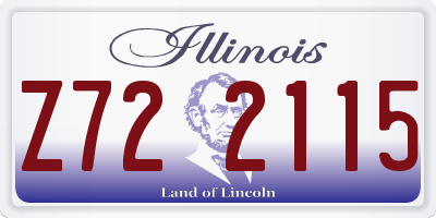 IL license plate Z722115