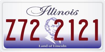 IL license plate Z722121