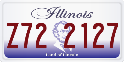 IL license plate Z722127