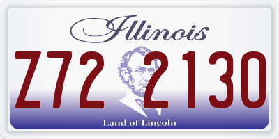 IL license plate Z722130