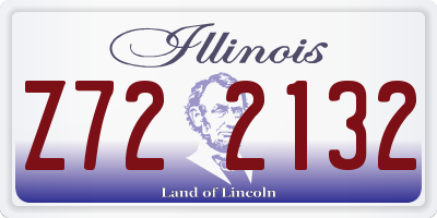 IL license plate Z722132