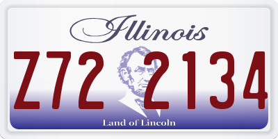 IL license plate Z722134
