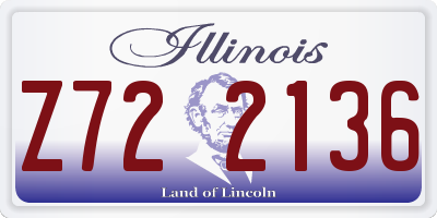 IL license plate Z722136