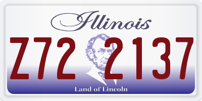 IL license plate Z722137