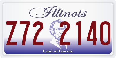 IL license plate Z722140