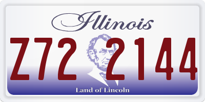 IL license plate Z722144