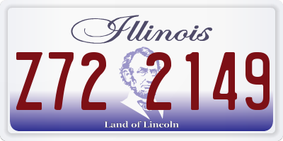 IL license plate Z722149