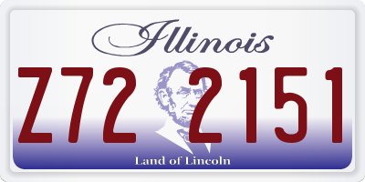 IL license plate Z722151