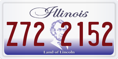 IL license plate Z722152