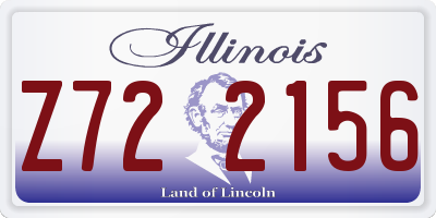 IL license plate Z722156