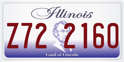 IL license plate Z722160