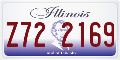 IL license plate Z722169