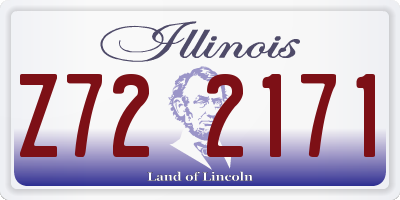 IL license plate Z722171