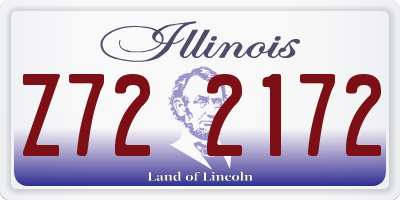 IL license plate Z722172
