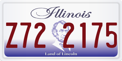 IL license plate Z722175