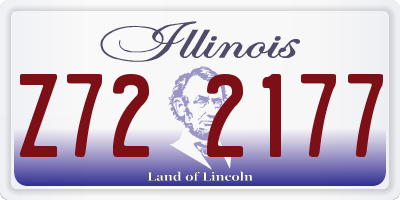 IL license plate Z722177