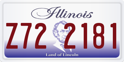 IL license plate Z722181