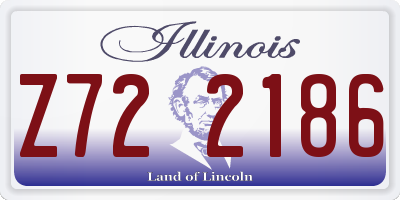 IL license plate Z722186