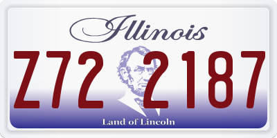 IL license plate Z722187
