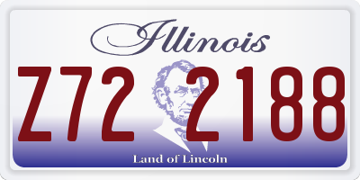 IL license plate Z722188