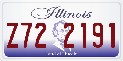 IL license plate Z722191