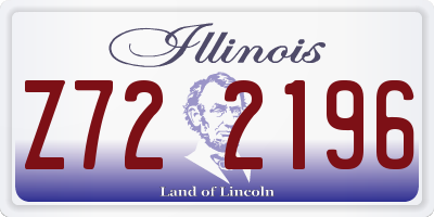 IL license plate Z722196