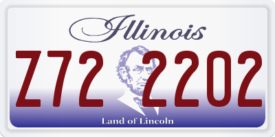 IL license plate Z722202