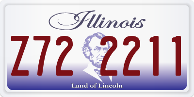 IL license plate Z722211