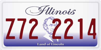 IL license plate Z722214
