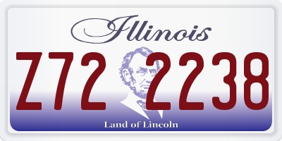 IL license plate Z722238