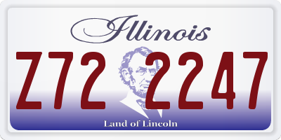 IL license plate Z722247