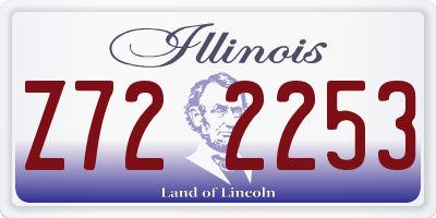IL license plate Z722253