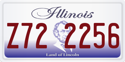 IL license plate Z722256