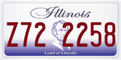 IL license plate Z722258