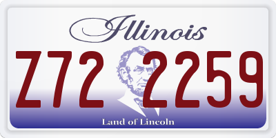 IL license plate Z722259