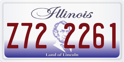 IL license plate Z722261