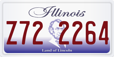 IL license plate Z722264