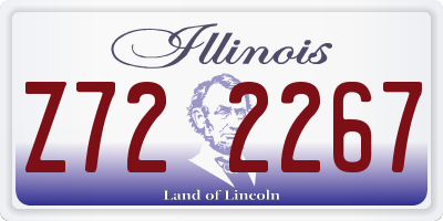 IL license plate Z722267