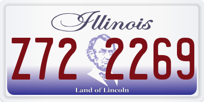IL license plate Z722269