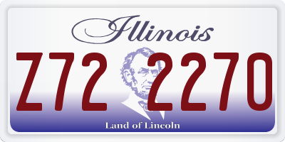 IL license plate Z722270
